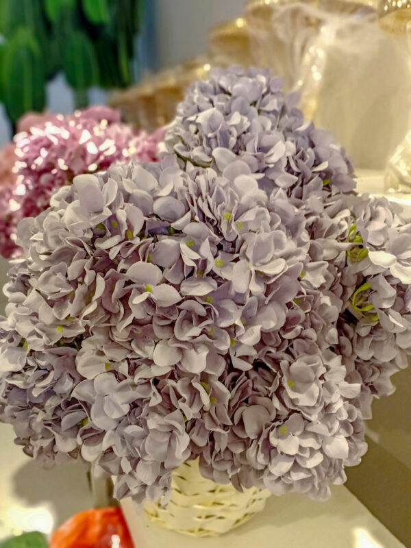 AHY201L Hydrangea Purple Grey - Image 2