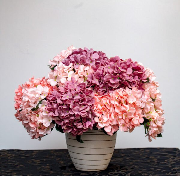 AHY402L Hydrangea Pink Peach - Image 3