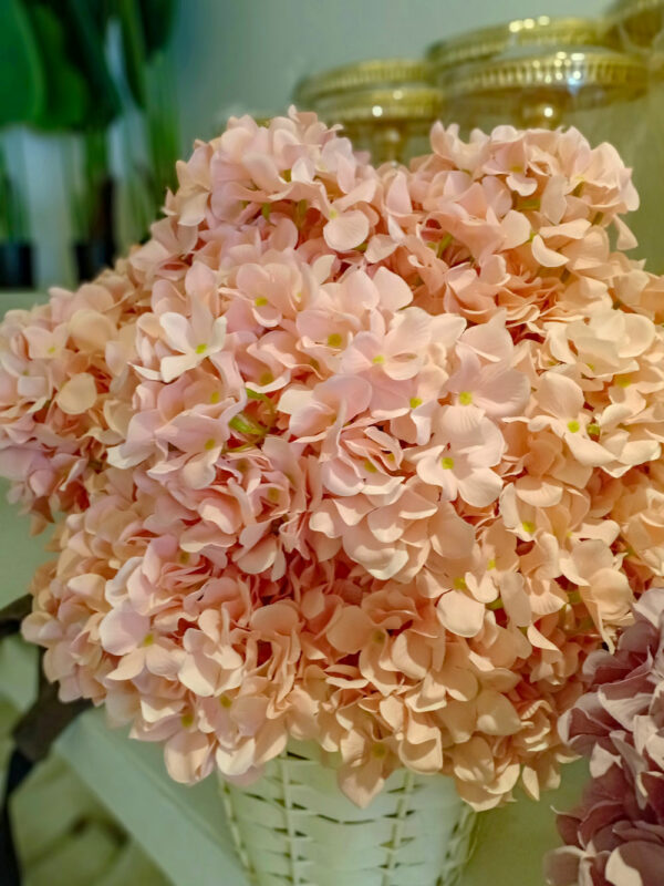 AHY402L Hydrangea Pink Peach - Image 4