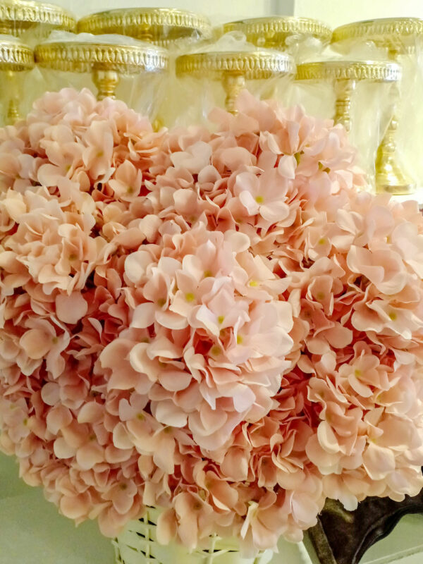 AHY401L Hydrangea Salmon Peach - Image 2