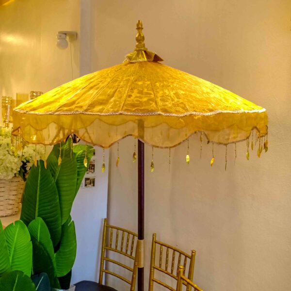 PYGT404-1L Payung Transparent 1 Layer Pair - Gold