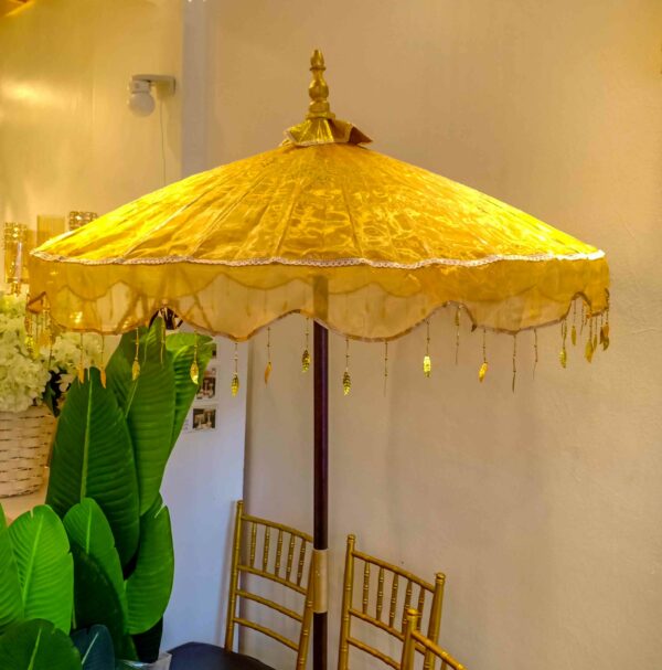 PYGT404-1L Payung Transparent 1 Layer Pair - Gold