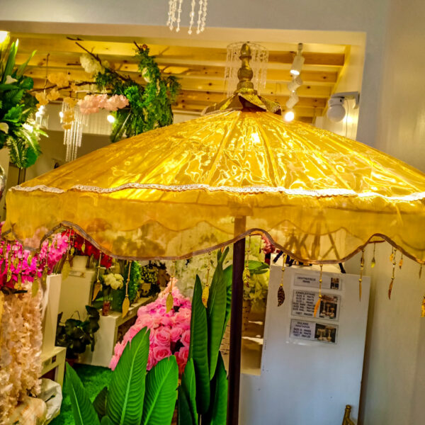 PYGT404-1L Payung Transparent 1 Layer Pair - Gold - Image 3