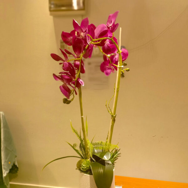 GBO601L Dark Purple Artificial Orchid