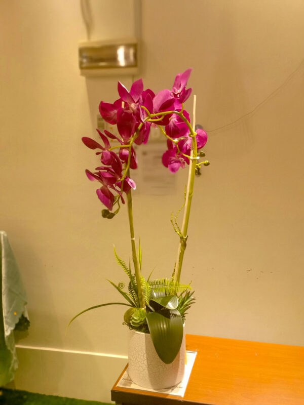 GBO601L Dark Purple Artificial Orchid