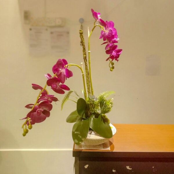 GBO601L2 Artificial Orchid 2 - Dark Purple