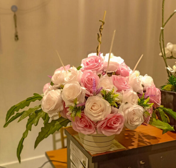 GBO303L Artificial Rose Pink+Soft Pink