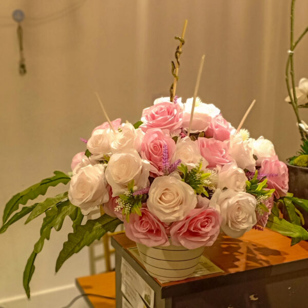 GBO303L Artificial Rose Pink+Soft Pink